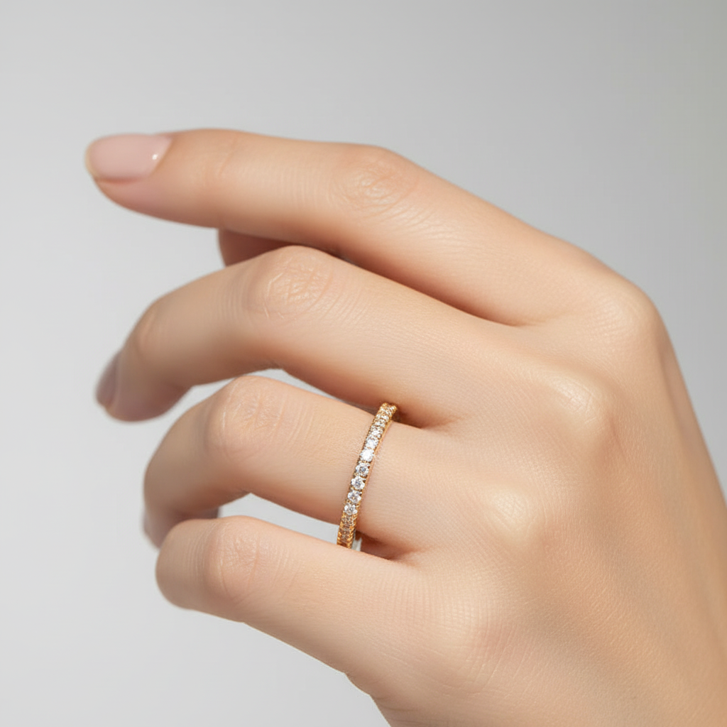Geometrischer Designring - EternityRing 