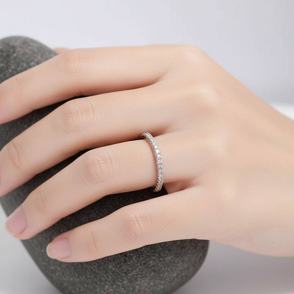 Geometrischer Designring - EternityRing 