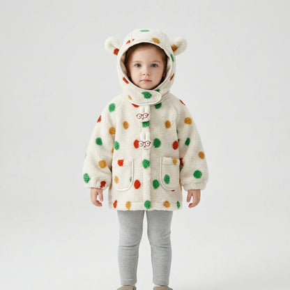 Gepunktete Kinderjacke Mit Kapuze - Bonnie
