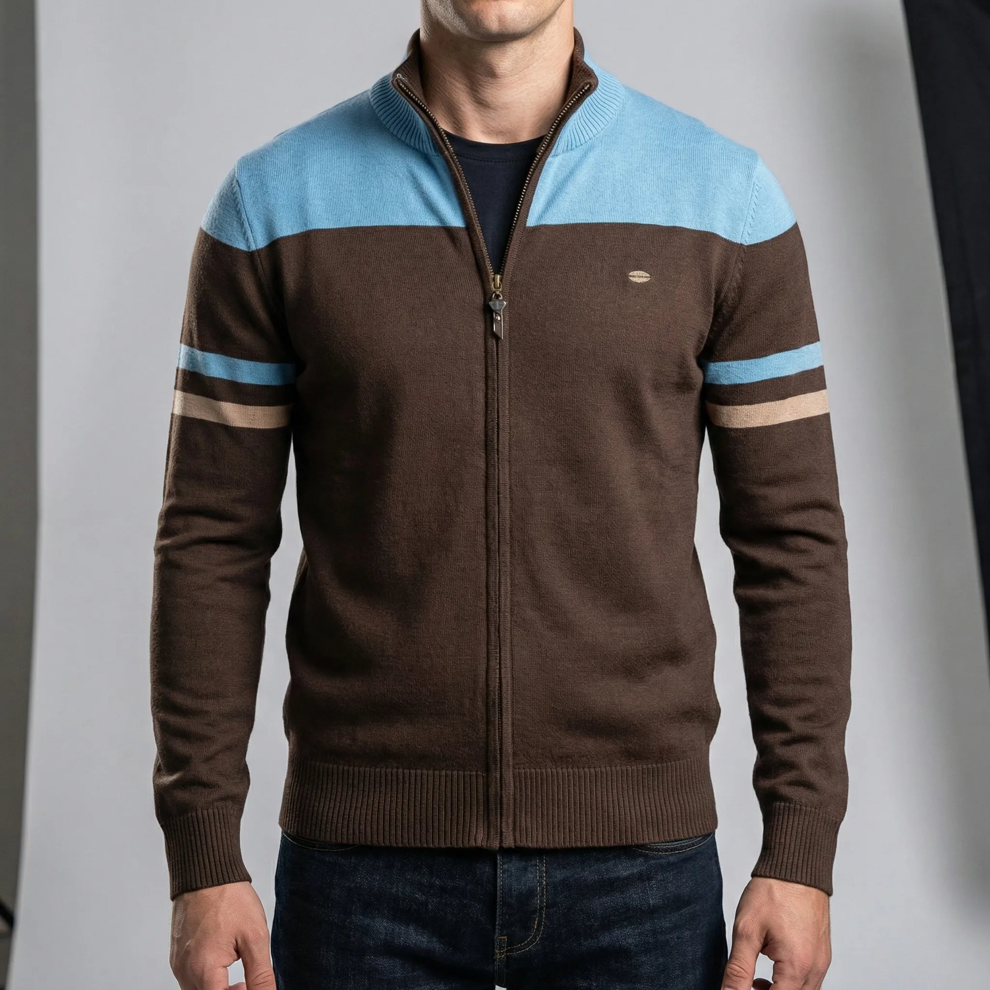 Gestreifte Schulter-Trainingsjacke - Ruben