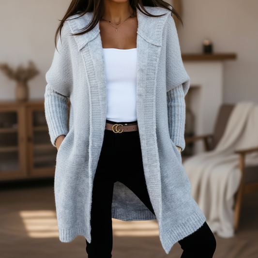 Gestrickte Weste Mit Kapuze - Kerstin