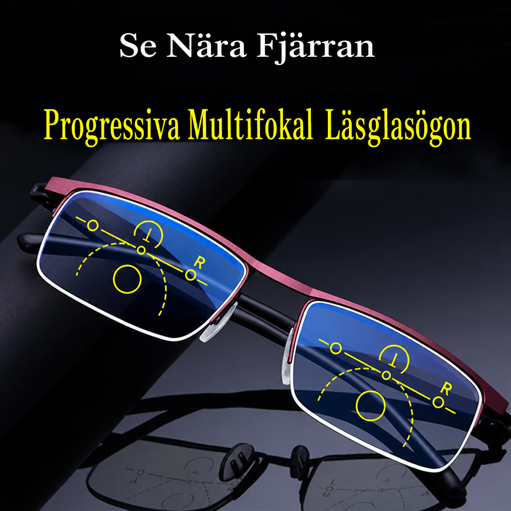 Progressive Multifocal Glasses for Near and Far Vision, Anti-Glare & UV 3