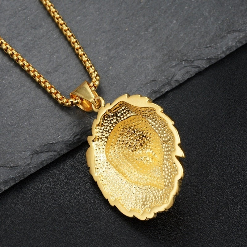 Goldfarbene Halskette - LionGlow 