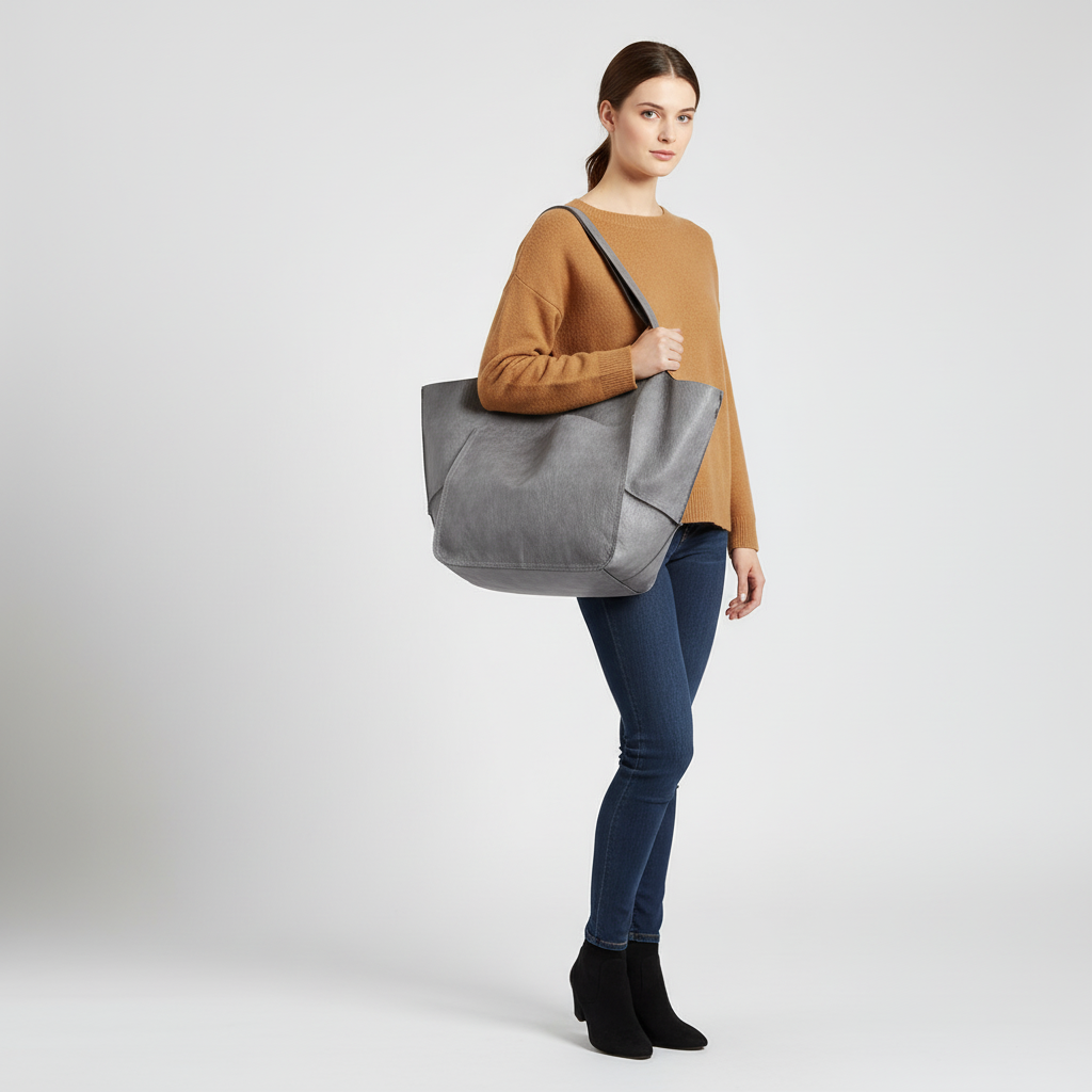 Große Vegane Ledertasche - FlexiCarry