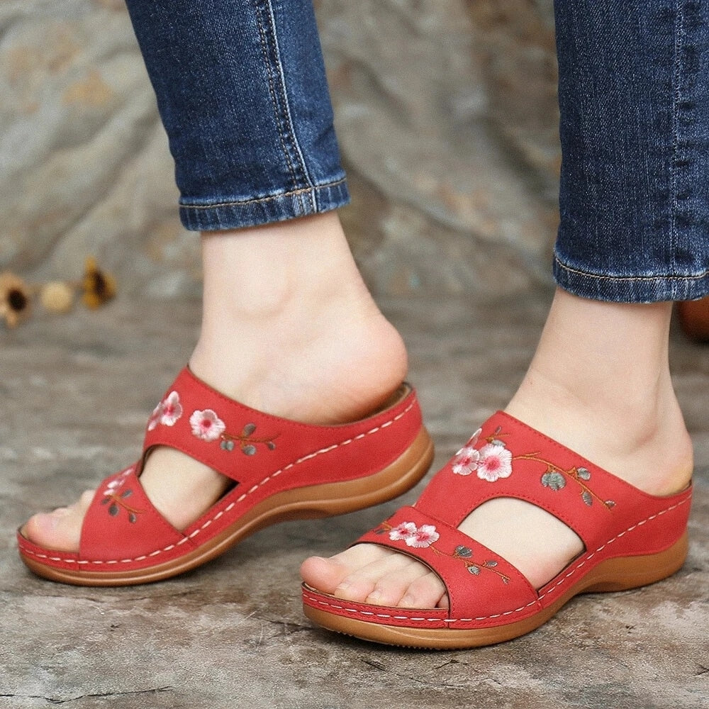 Orthopediska blommor-sandaler för kvinnor – Florina