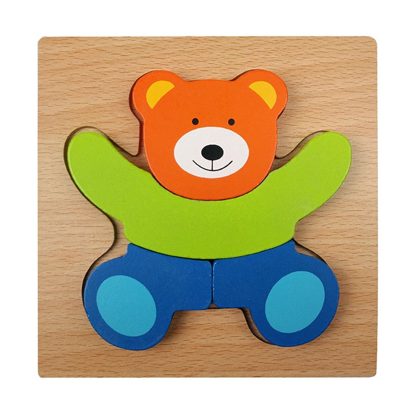 Montessori lärpussel i trä – Färgglädje (1+1 gratis)