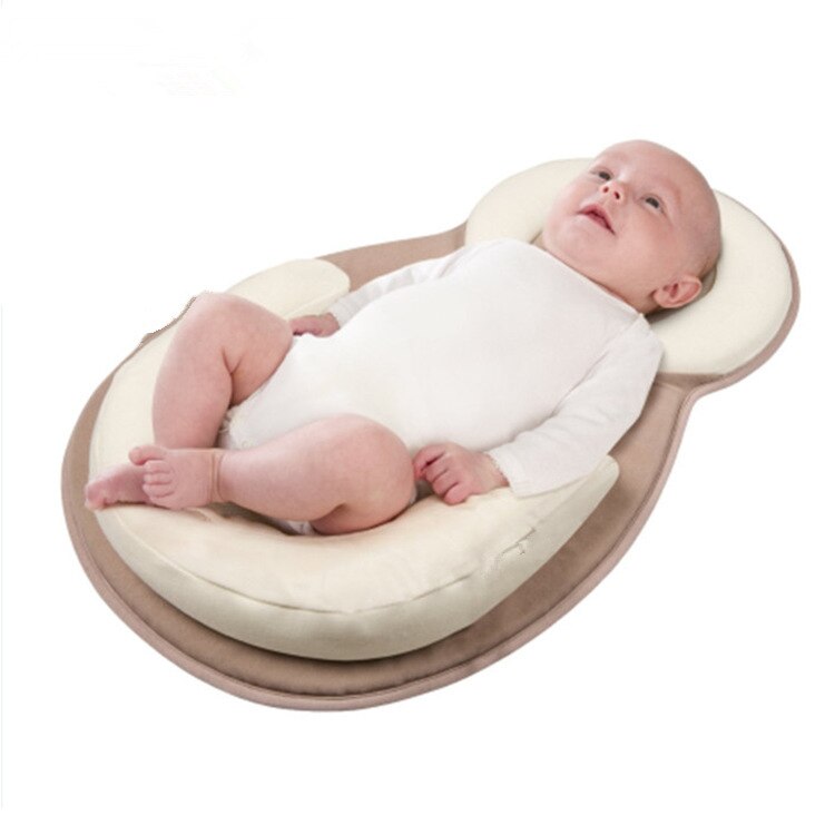 Ergonomisk bärbar babysäng med huvudstöd mot platt huvud – sovcocoon