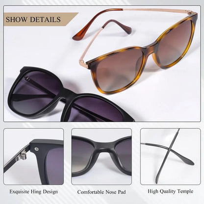 Sonnenbrille Damen, braun, Kunststoff, UV-Schutz, modisches Design, komfortable Nasenpads.
