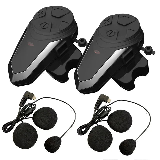 Bluetooth-intercom för motorcykelhjälm med FM och 1000 m räckvidd – RoadLink S3