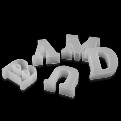 3D Silikonform för att gjuta chokladbokstäver – Bakglädje (1+1 gratis)