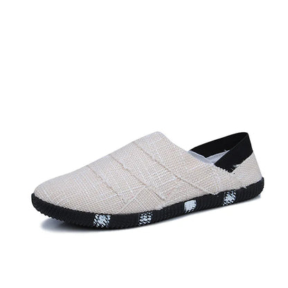 Lätta och stiliga canvas espadrillos med hampa-sula för män - Elias