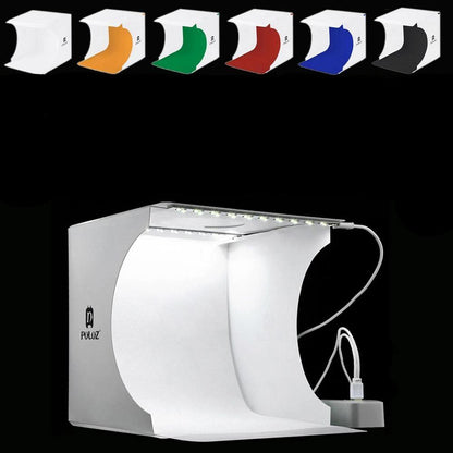 Bärbart fotostudio med LED-belysning – LumiCube