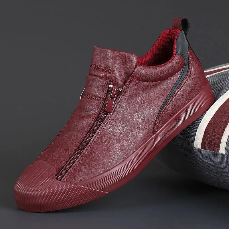 Herrsneakers med blixtlås och komfort – Noah