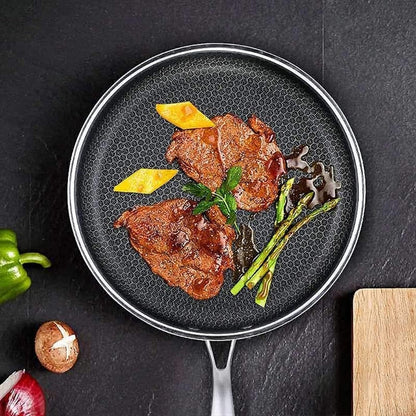 Stekpanna i rostfritt stål med non-stick pixelteknik – Novyra