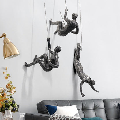 Bergsklättrare väggskulptur – PeakFigures