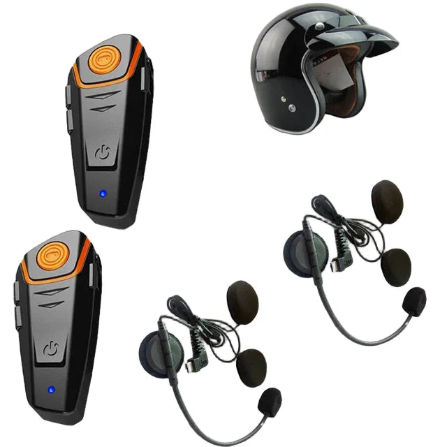 Vattentät Bluetooth-intercom för motorcykel med FM och 1000 m räckvidd – RoadLink