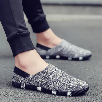Lätta och stiliga canvas espadrillos med hampa-sula för män - Elias