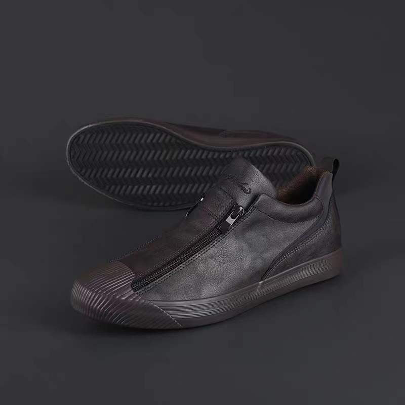 Herrsneakers med blixtlås och komfort – Noah