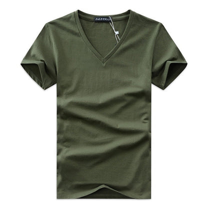 Slim Fit V-ringad T-shirt herr – Bekväm & vardaglig – Jonas