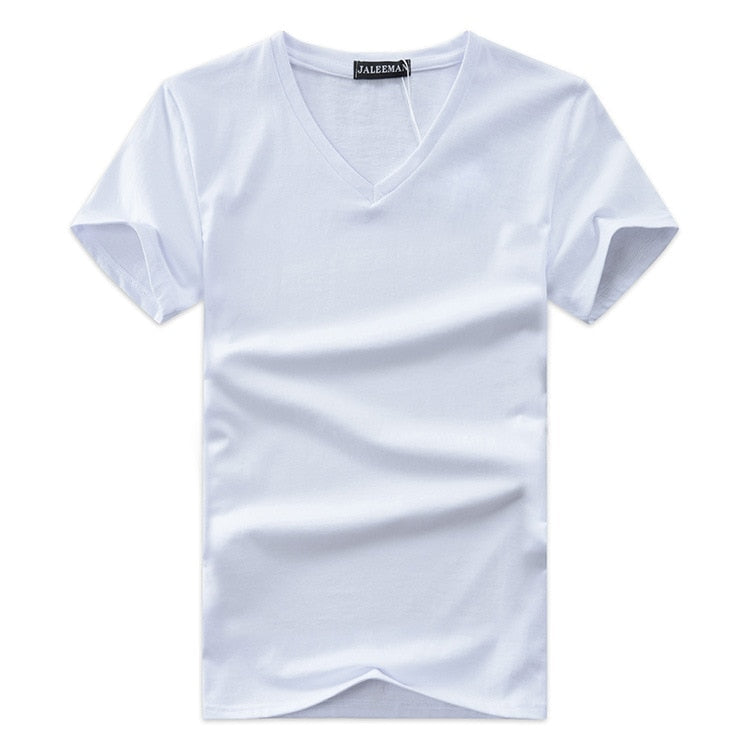 Slim Fit V-ringad T-shirt herr – Bekväm & vardaglig – Jonas