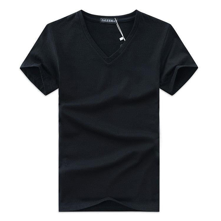 Slim Fit V-ringad T-shirt herr – Bekväm & vardaglig – Jonas