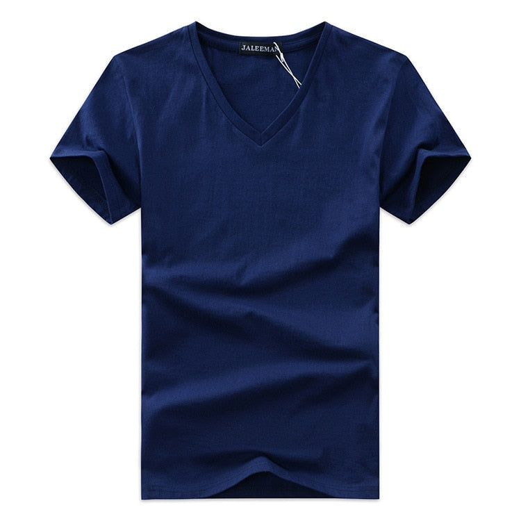 Slim Fit V-ringad T-shirt herr – Bekväm & vardaglig – Jonas