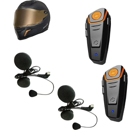 Vattentät Bluetooth-intercom för motorcykel med FM och 1000 m räckvidd – RoadLink