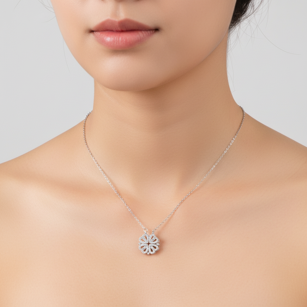 Halskette Mit Zirkonia - DiamondWings 