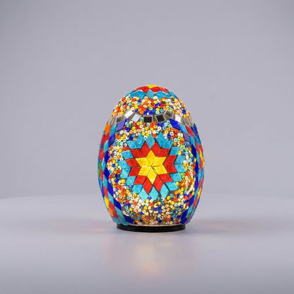 Handcrafted Mosaic Egg Lamp - Auregglow