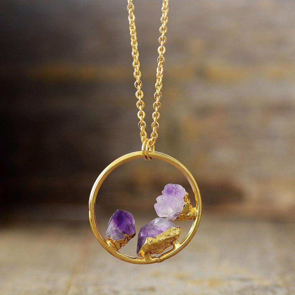 Handgefertigte Amethystkette - ElysiumNecklace 