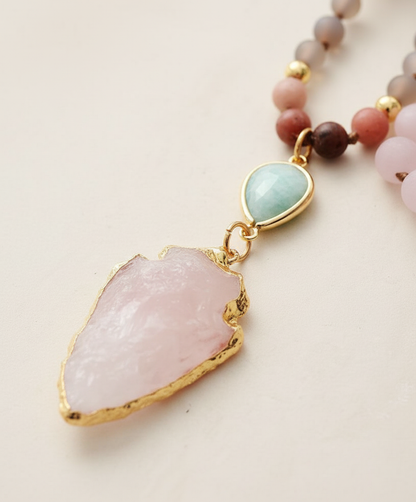 Handgefertigte Edelsteinkette - ProtectionAmulet 