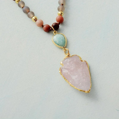 Handgefertigte Edelsteinkette - ProtectionAmulet 