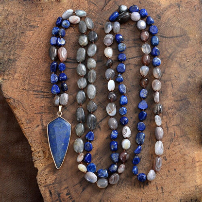 Handgefertigte Edelsteinkette - ProtectiveMala 