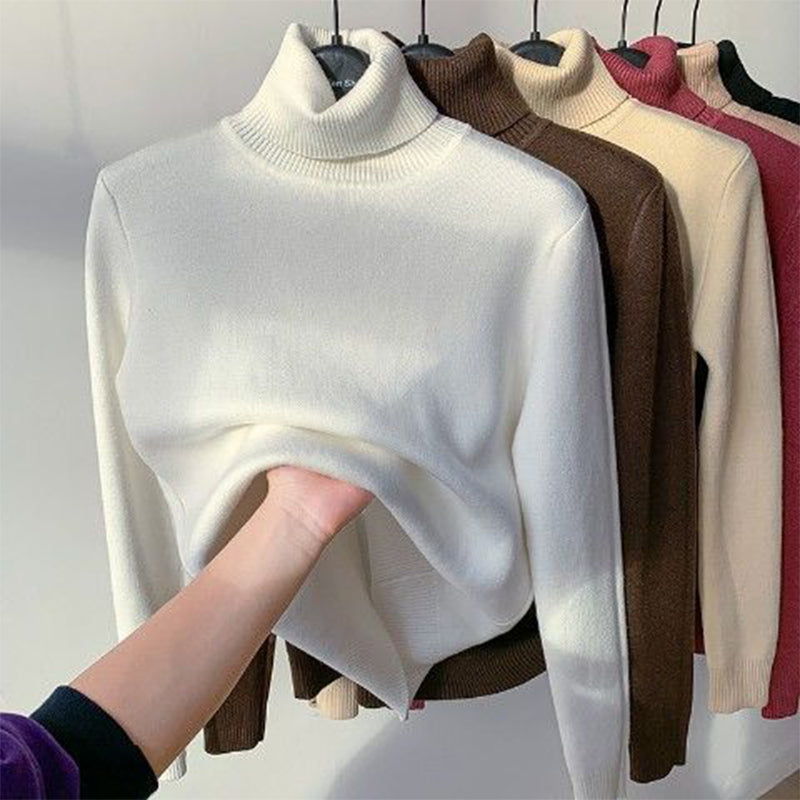 Höstfleece stickad tröja – Evelyne