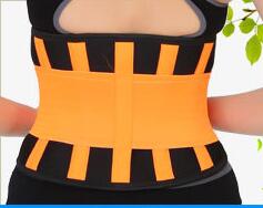 Taillenformer Gürtel, orange, Neopren, Fitness, Bauchweg, verstellbar, Unisex, Sportbekleidung.