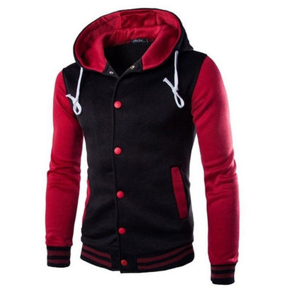 Herrarnas baseball-hoodie i varsity-stil – höstutgåvan Kevin