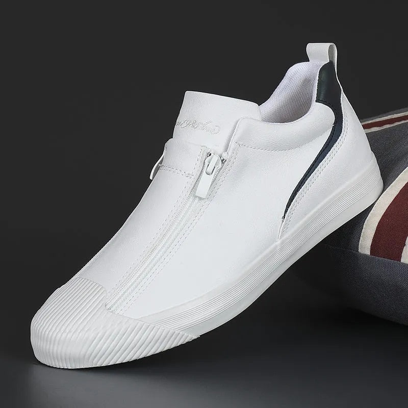 Herrsneakers med blixtlås och komfort – Noah