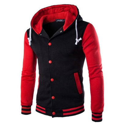 Herrarnas baseball-hoodie i varsity-stil – höstutgåvan Kevin