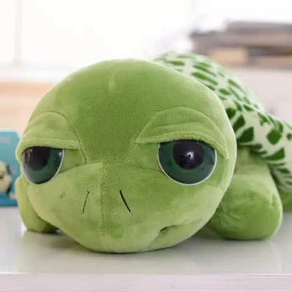 Mjuk plyschsköldpaddakramdjur med realistisk design – Kramturtle