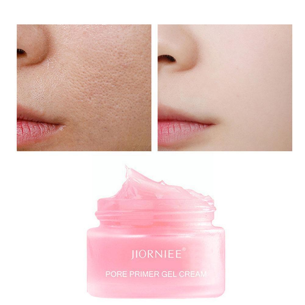 JIORNIEE Poren-Primer Gel-Creme, rosa, glättet Haut, minimiert Poren, Make-up-Grundierung.