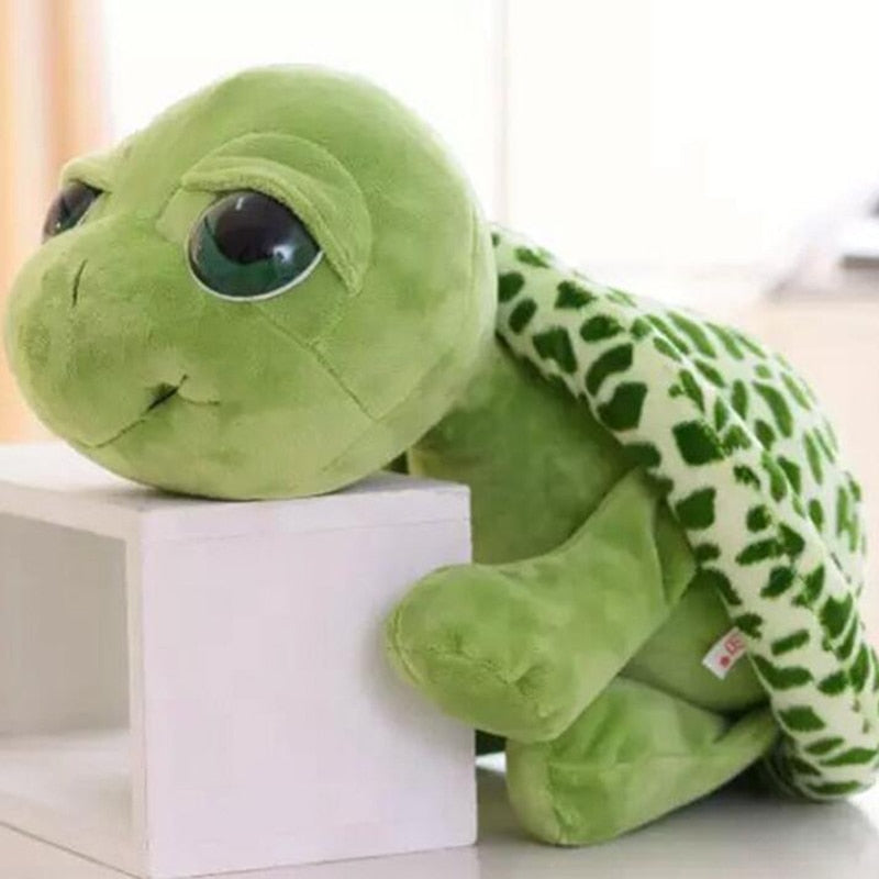 Mjuk plyschsköldpaddakramdjur med realistisk design – Kramturtle