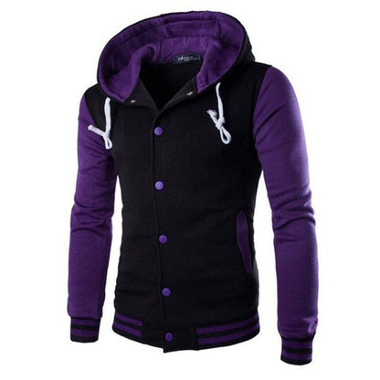 Herrarnas baseball-hoodie i varsity-stil – höstutgåvan Kevin