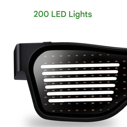 Appstyrda LED-partyglasögon - GlowBeat