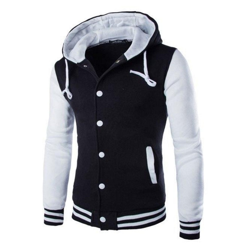Herrarnas baseball-hoodie i varsity-stil – höstutgåvan Kevin