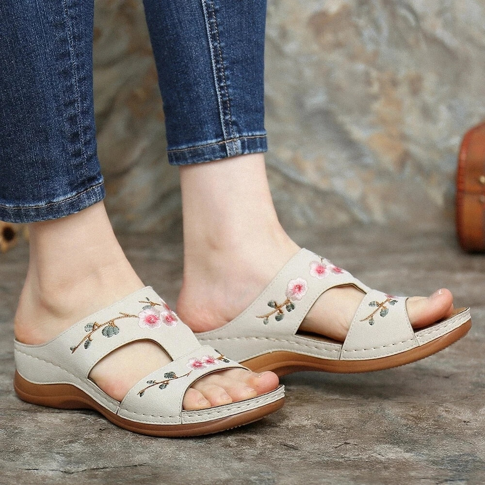Orthopediska blommor-sandaler för kvinnor – Florina