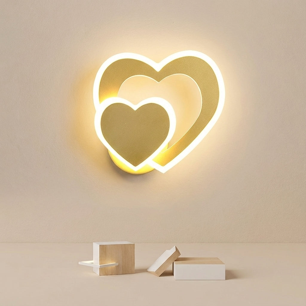 Heart Shaped LED Wall Light -  GleamHeart