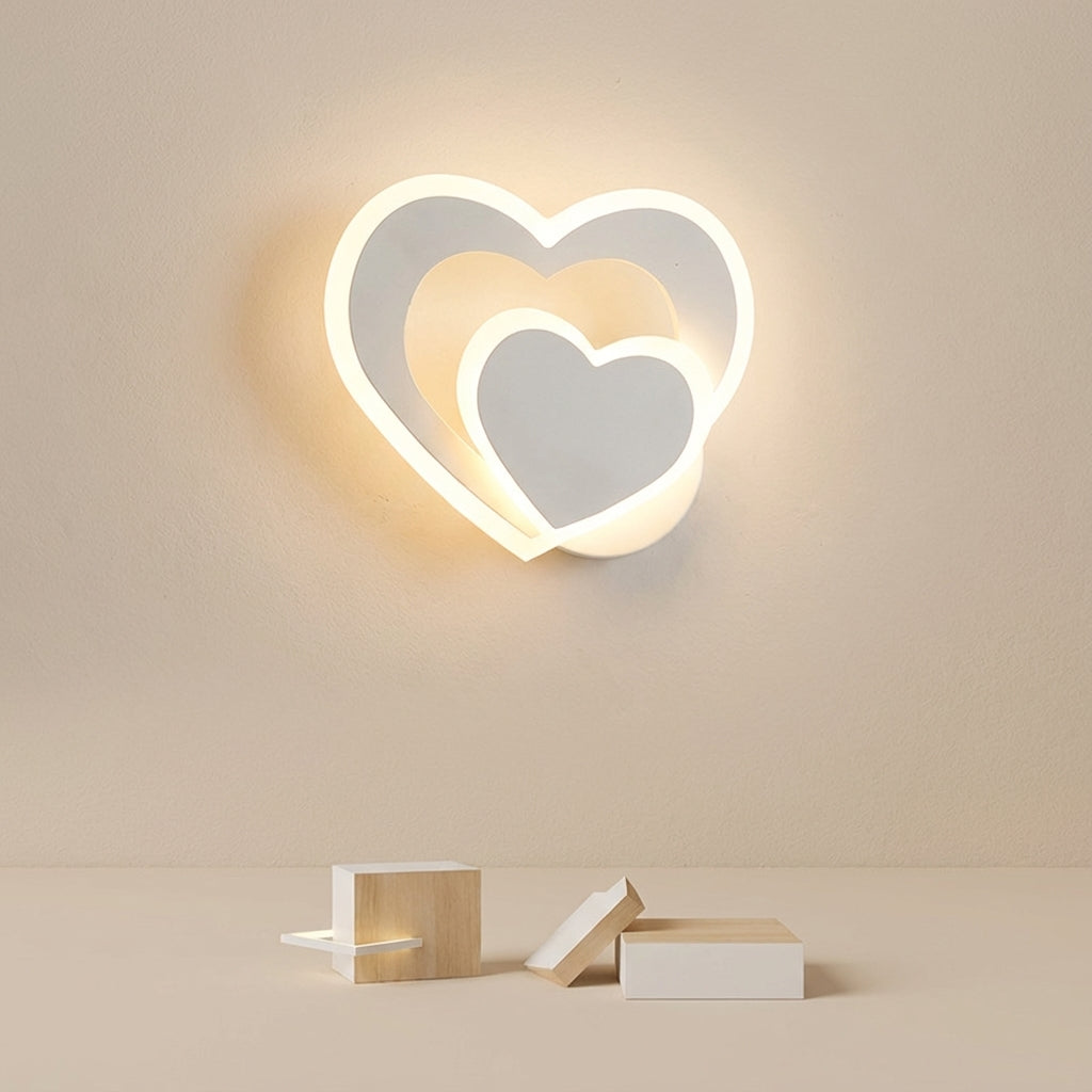 Heart Shaped LED Wall Light -  GleamHeart