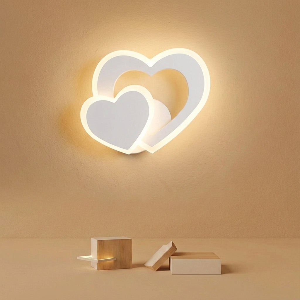 Heart Shaped LED Wall Light -  GleamHeart