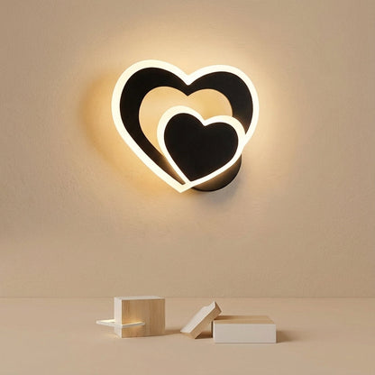 Heart Shaped LED Wall Light -  GleamHeart