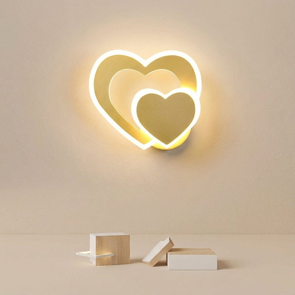 Heart Shaped LED Wall Light -  GleamHeart